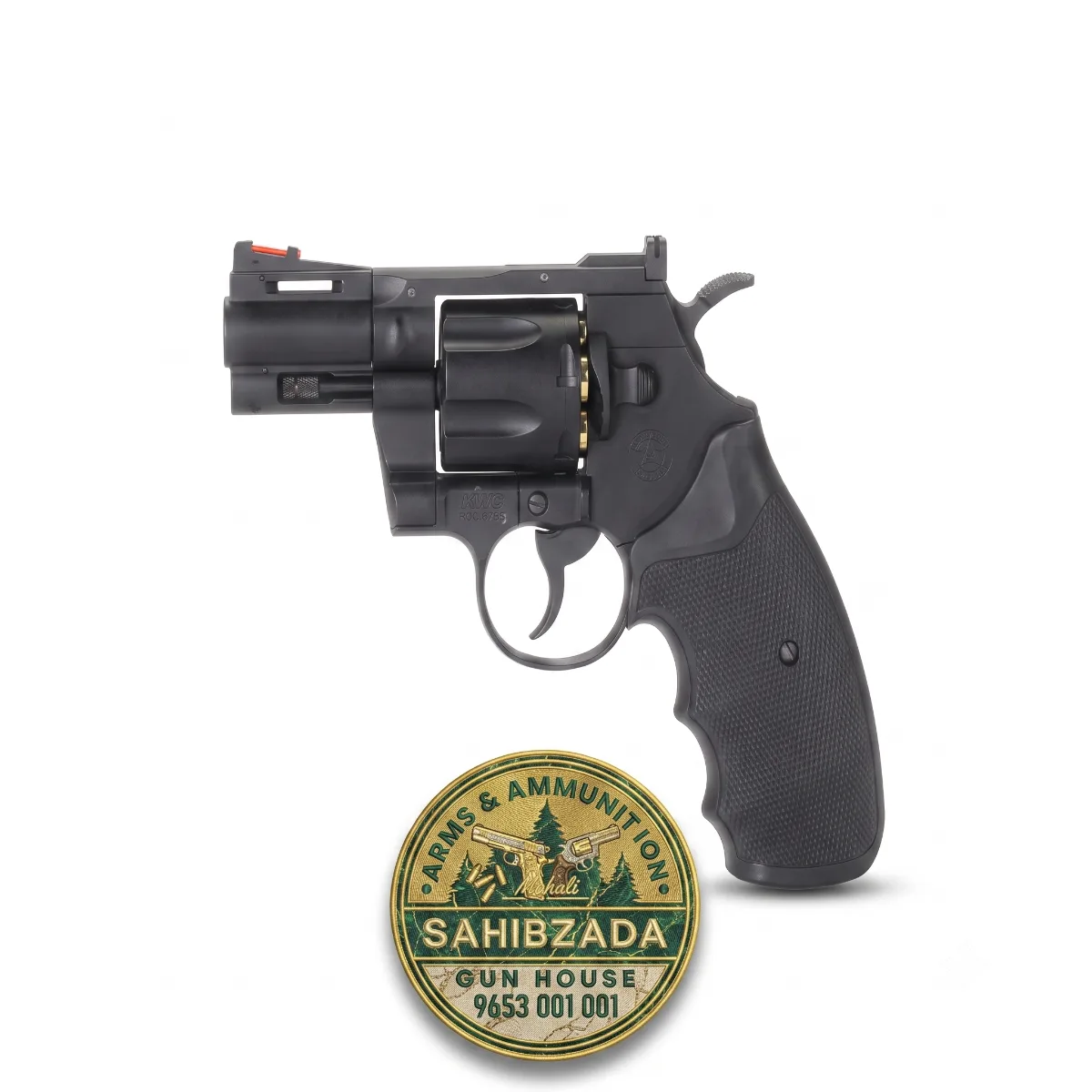 KWC 357 Colt Python Style .177 Cal 2.5 Inch CO2 BB Air Revolver - Full Metal At Airsoft Gun India