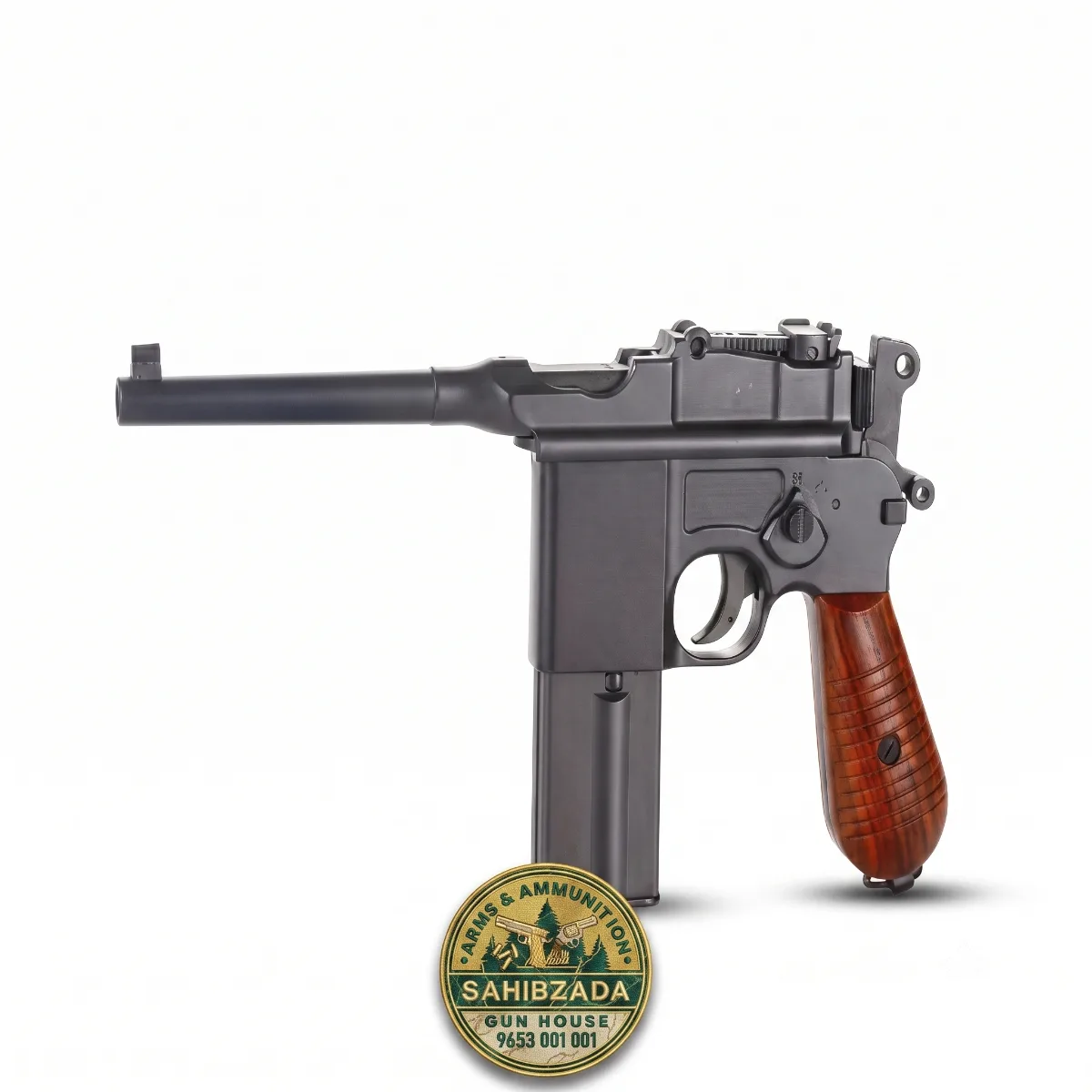 KWC K712 Mauser C96 .177 Cal CO2 BB Air Pistol At Airsoft Gun India
