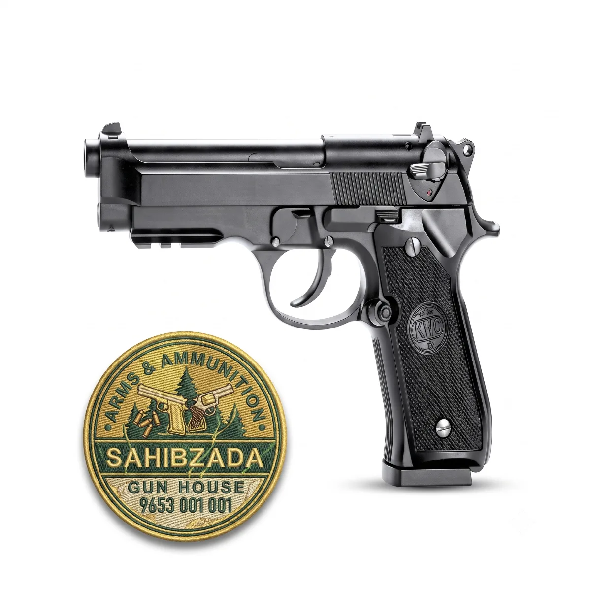 KWC M92 Beretta Style .177 Cal CO2 BB Air Pistol At Airsoft Gun India